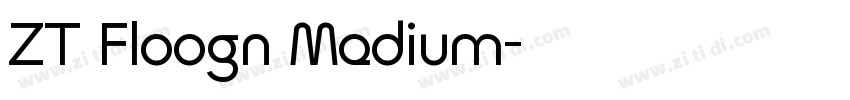 ZT Floogn Medium字体转换